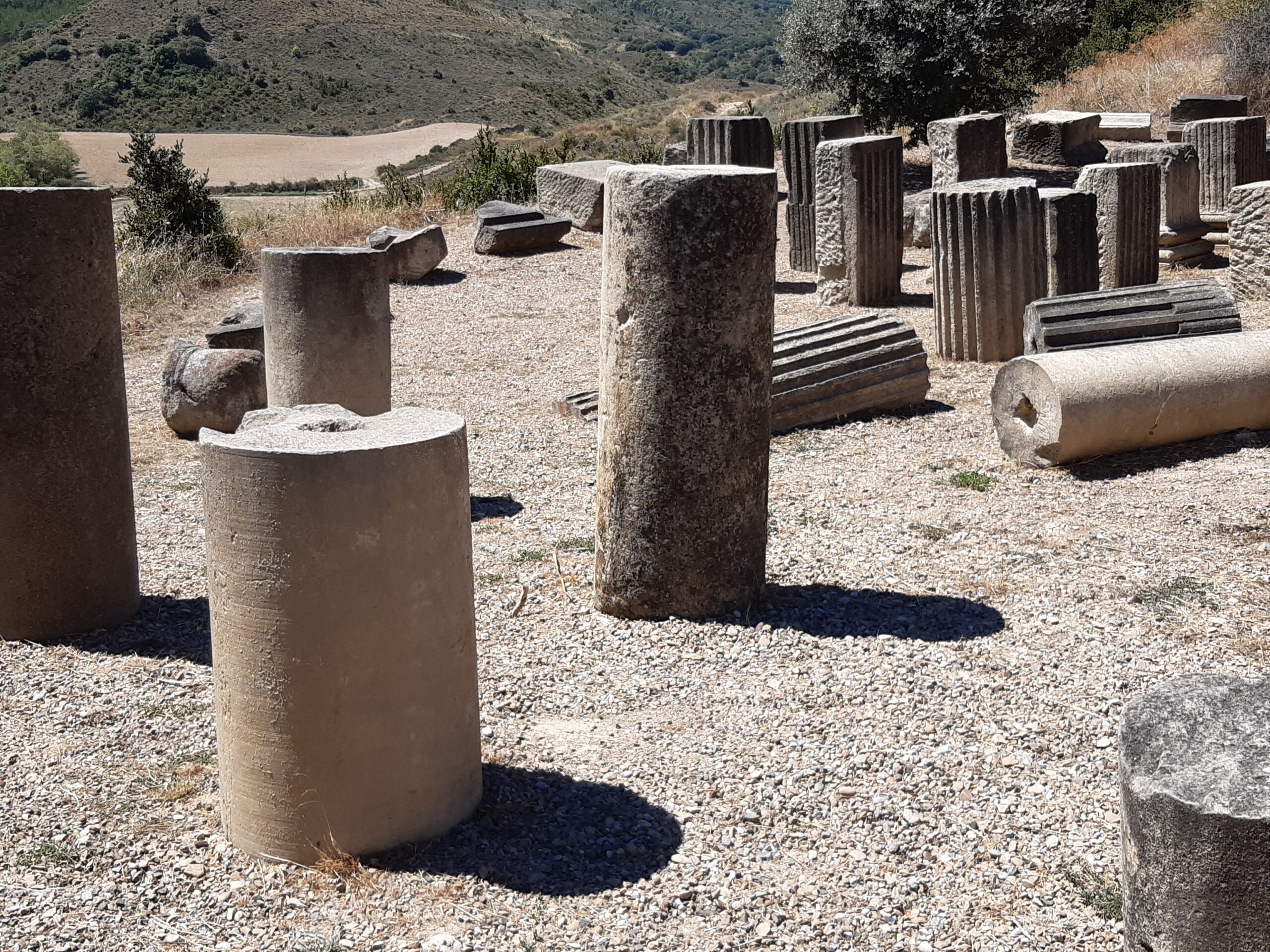 Yacimiento romano de Santa Criz de Eslava en Navarra